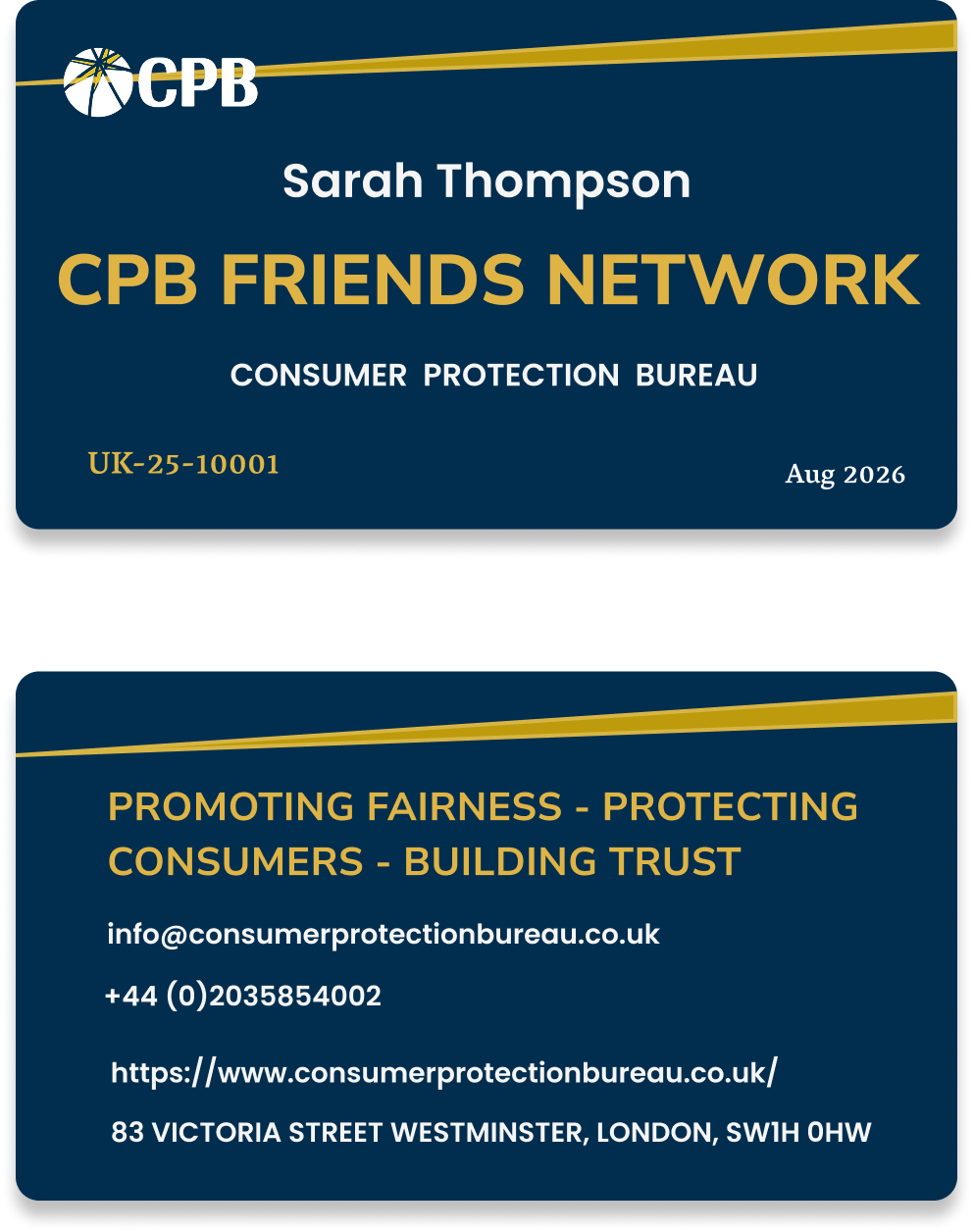 CPB Friends Card Template